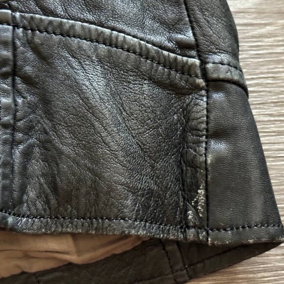 Used Oakwood Leather Jacket Woman Size S - Picture 8 of 8